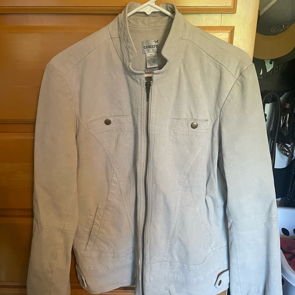 Chico's Leather Jacket